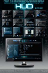 Тема для Windows 7: HUD Premium Theme for Windows 7 by Mr Grim (2011)