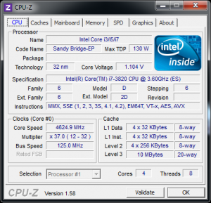 Процессор Intel Core i7-3820 официально выйдет 13 февраля