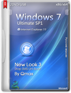 Windows 7 SP1 Ultimate New Look 3 by -=Qmax=- (x64/x32) (2014) [Rus]