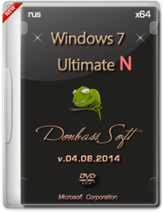 Windows 7 Ultimate N SP1 v.04.08.2014 by Donbass Soft (x64) (2014) [Rus]