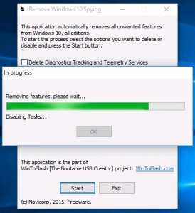 Novicorp Remove Windows 10 Spying Features 1.1.0000 Portable [En]