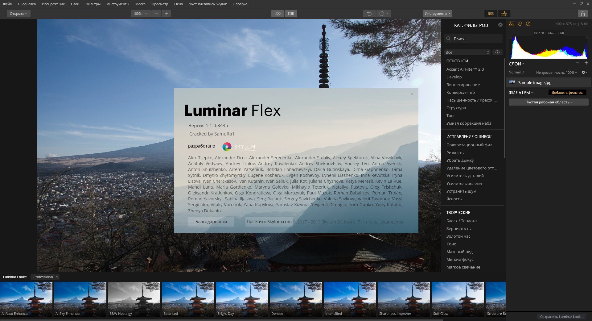 Luminar x. Luminar Flex 1.0.0.2822. Luminar Flex. Luminar 4.3.3.7895.