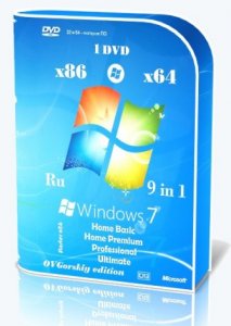 Microsoft® Windows® 7 SP1 x86/x64 Ru 9 in 1 Update 01.2021 by OVGorskiy 1DVD