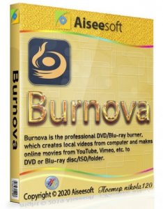 Aiseesoft Burnova 1.3.86 RePack (& Portable) by TryRooM [Multi/Ru]